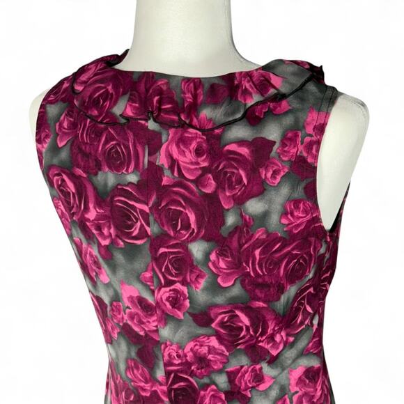 La Belle VTG Y2K Fairy Grunge Floral Romantic Midi Dress Whimsigoth‎ Coquette M - Picture 6 of 14